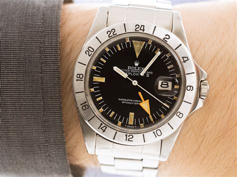 1972 rolex explorer ii freccione 1655|rolex explorer ii diamond bezel.